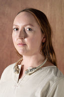 Vichingo torque con draghi, argentato