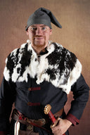 Bont kraag Lagertha, crème