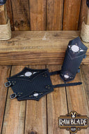 Beljant bracers, onderarmbeschermers, zwart en ijsgrijs