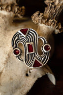 Laat-Merovingische S-fibula, verzilverd brons