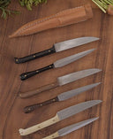 14e eeuws mes en eetprikker, roestvrij staal