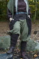 Renaissancebroek Raphael, bruin-groen