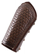 Leather bracers Drogon, forearm guards, brown