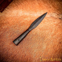 Vroeg-Middeleeuwse bladvormige speerpunt, gebronsd, semi-scherp