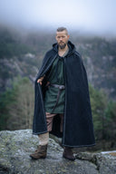 Cloak Valdemar, black, wool mix