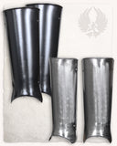 Skinnebensplader Gustav, sort, 1,2 mm