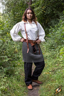 Maliënrok gousset met riemen, ongeklonken, 9 mm