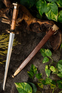 Dague quillon allemande avec fourreau, 16e siècle, semi-affûtée