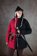 Deja 14th siglo Mi parti gambesón