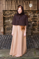 Chaperon Curt brun, uldblanding, brun