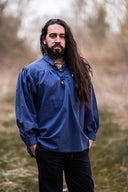 Camicia medievale, blu