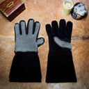 Ringbrynjehandskar, osnitat runda ringar