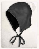 Capuchon en cuir Martinus, noir