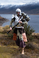 Leren tassets Albrecht, bruin