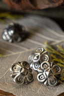 Belt fittings Oktogon ( 5 pieces), silvered