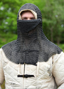 Camaglio di maglia con ventaglio triangolare, bronzato, 8 mm