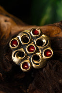 Cloisonné merovingio broche, bronce