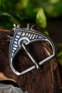 Średniowieczna klamra 4,5 cm, srebra