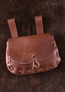 Marrón bolsa, 18 x 14 x 6 cm