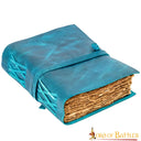 Lederbuch Fantasie, blau