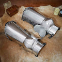 Tardo XIV secolo armatura per le gambe, cosciali, 1.6 mm