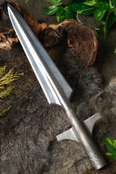 Lancia vichinga con ali decorate, semi-affilata