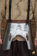 Faulds og tassets med remme, 1 mm