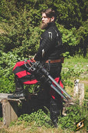 Double holder for LARP weapons, black