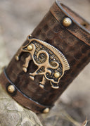 Braccialetto Cinghiale celtico Knocknagael per pezzo, pelle