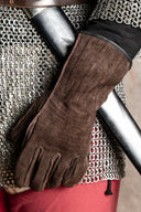 Leren handschoenen Clemens, donkerbruin