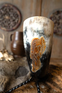 Viking drinkhoorn drakkar, 300-500 ml