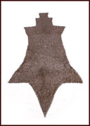 Maliënchausses, platte ringen - ronde klinknagels, 8 mm