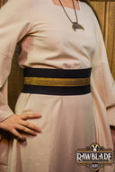 Jeanne tyger bälte - Svart/guld