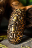 Viking tortuga broche cruces solares, bronce, precio por pieza