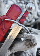 Gammelt Jern zwaard met schede, 13e eeuw, semi-scherp