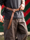 Belt with Thor's hammer, brown
