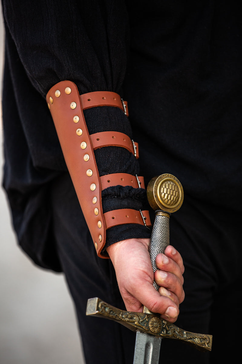 Marius läderarmskenor, armskenor, brun 