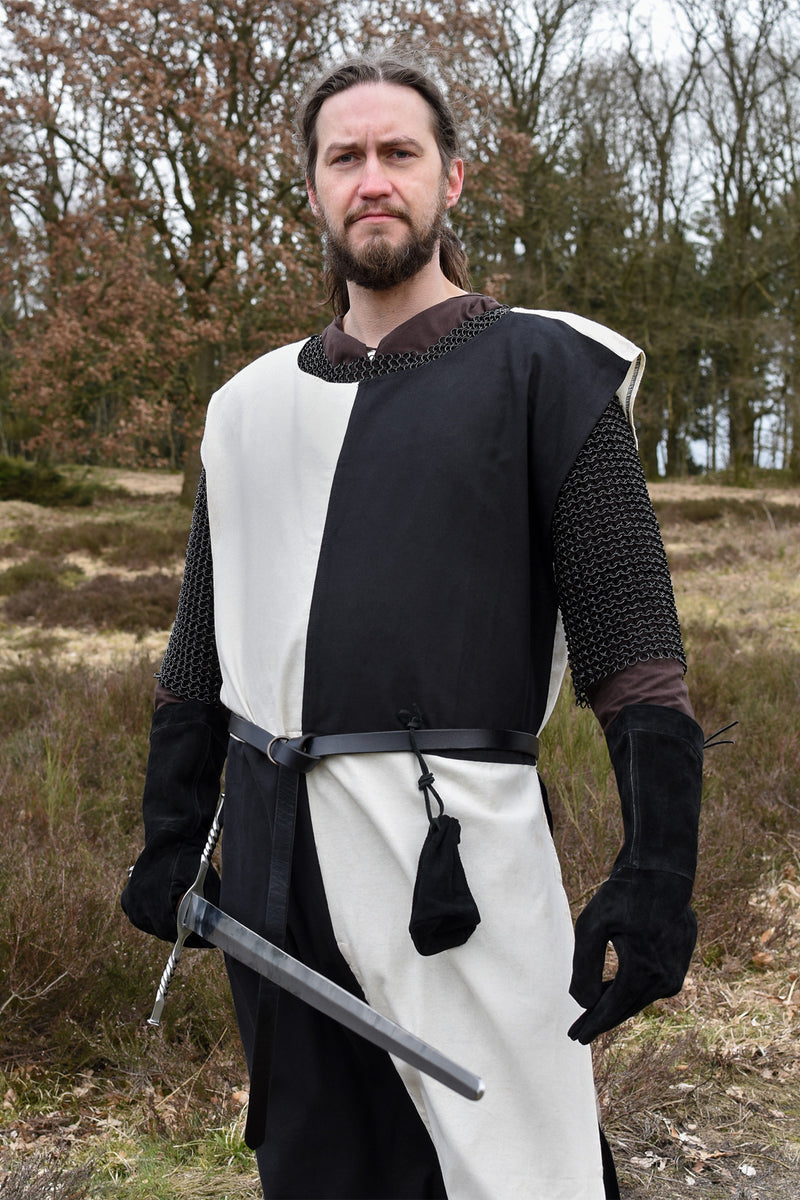 Middeleeuws overkleed Rodrick, naturel-zwart