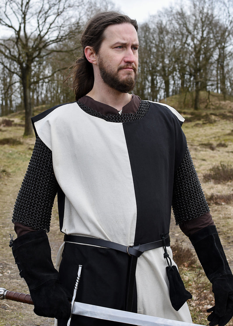 Middeleeuws overkleed Rodrick, naturel-zwart