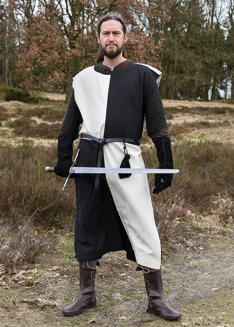 Middeleeuws overkleed Rodrick, naturel-zwart