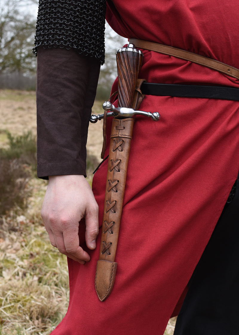 Middelalderlig overkjortel Rodrick, sort–Rød 