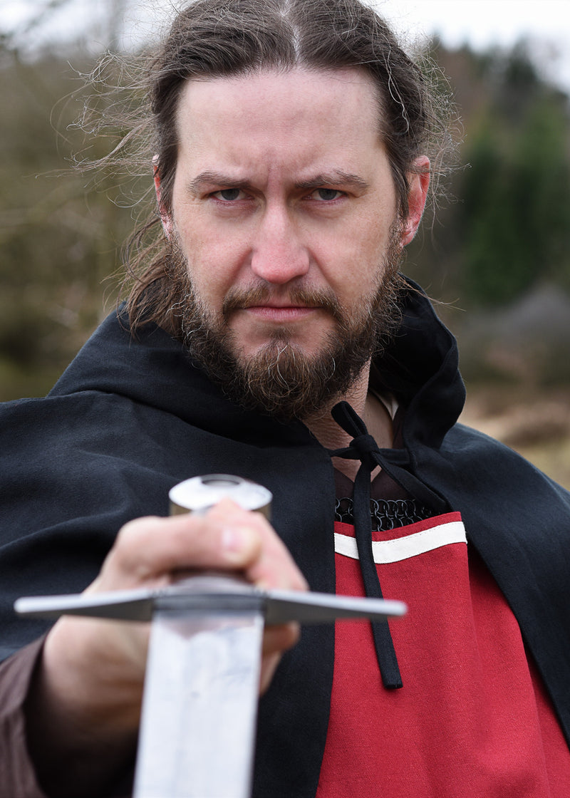 Medievale surcotto Rodrick, rosso-naturale 