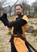 Medievale surcotto Rodrick, arancia-nero 