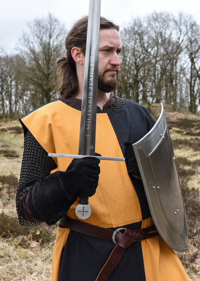 Medievale surcotto Rodrick, arancia-nero 