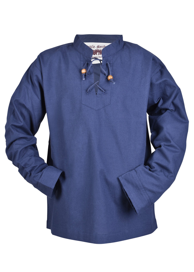 Chemise de pirate pour enfant, bleu 