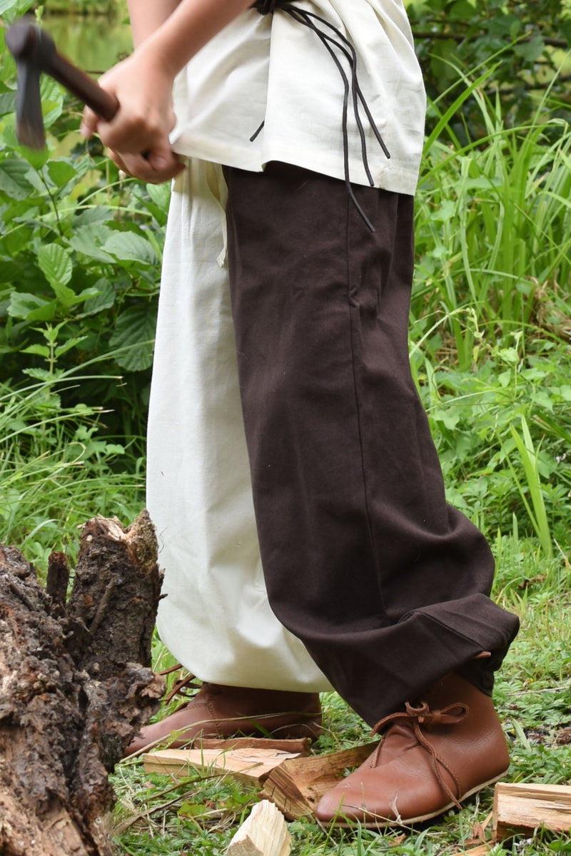 Pantalon pour enfants Asmund, brun-naturel 