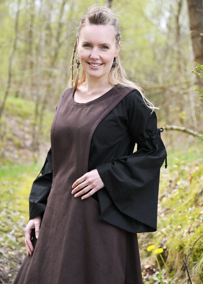 Medieval surcotte Isabeau, brown