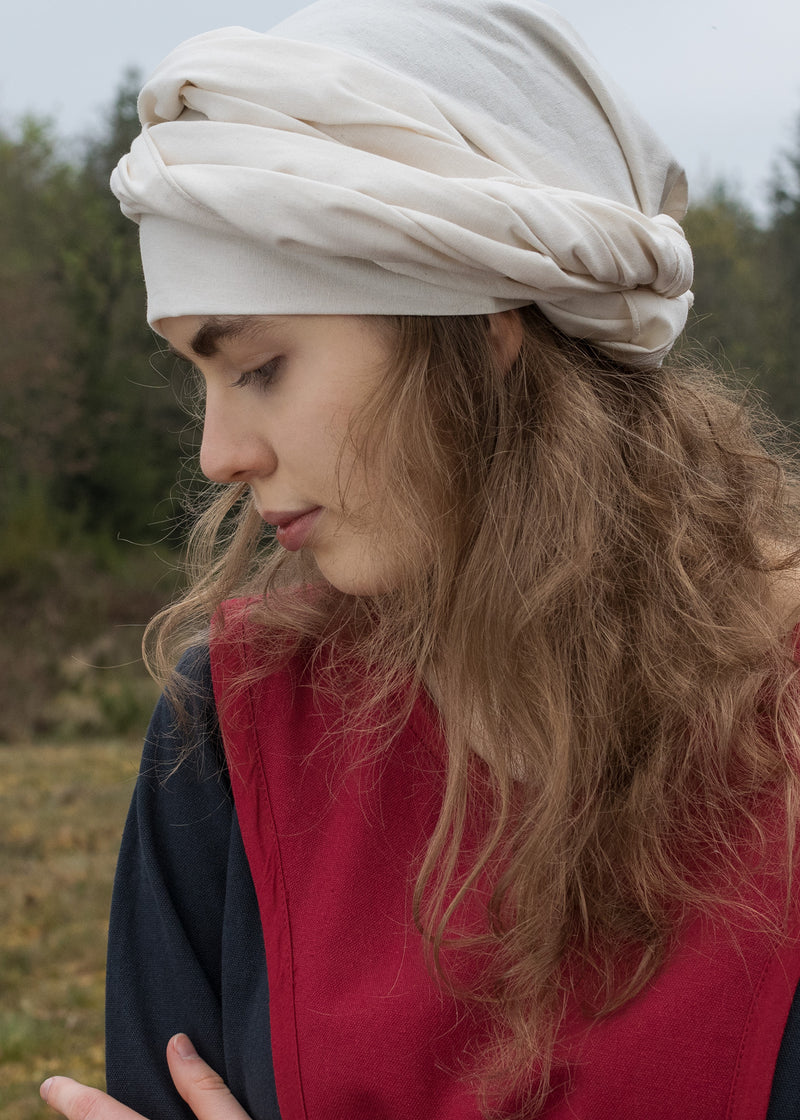 Middelalderlige surcot Isabeau, rød 