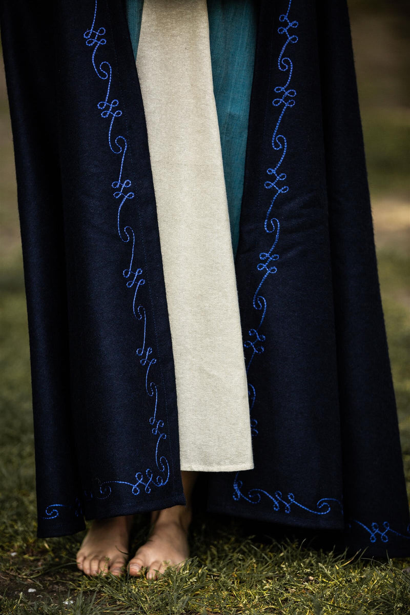 Barnkappa Morgan, ullblandning, blå 