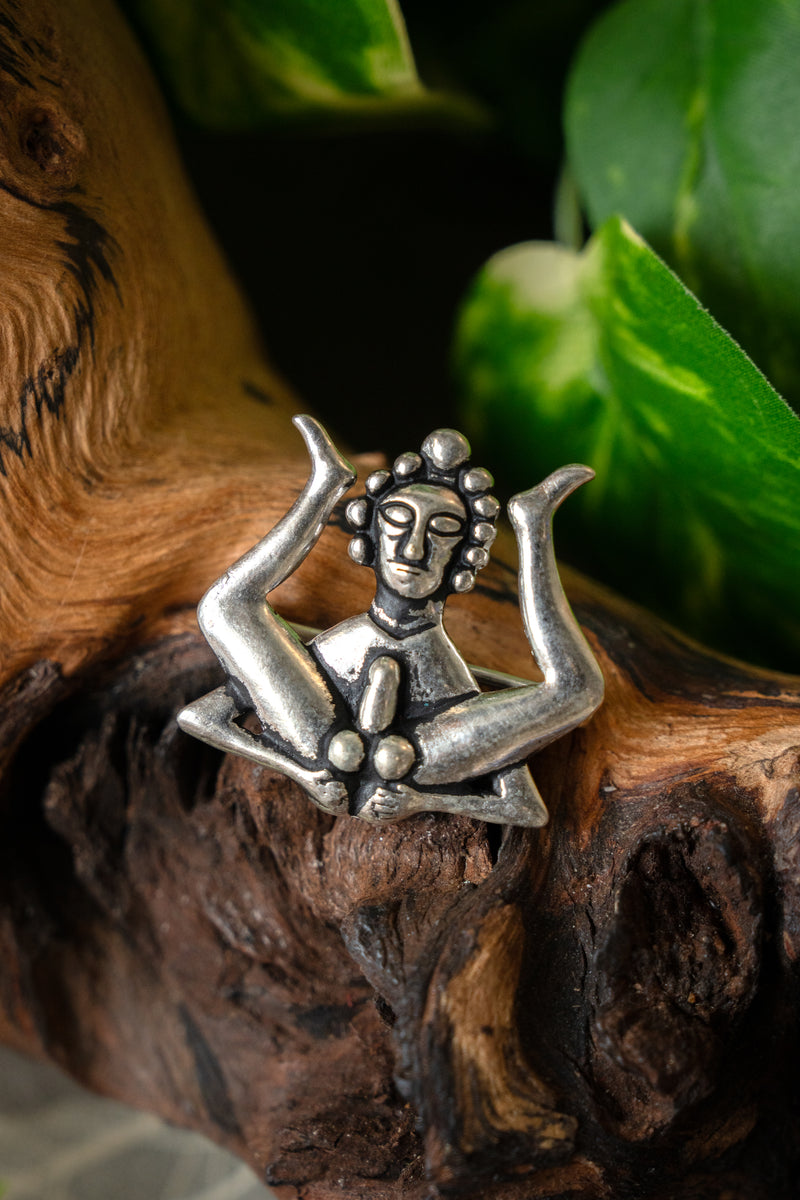 Middeleeuwse badge billentoner, verzilverd brons